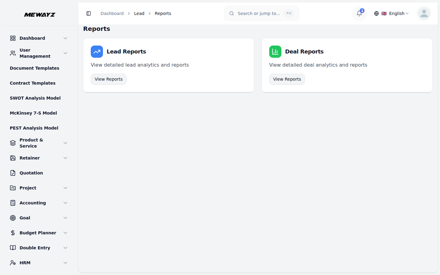 CRM reports