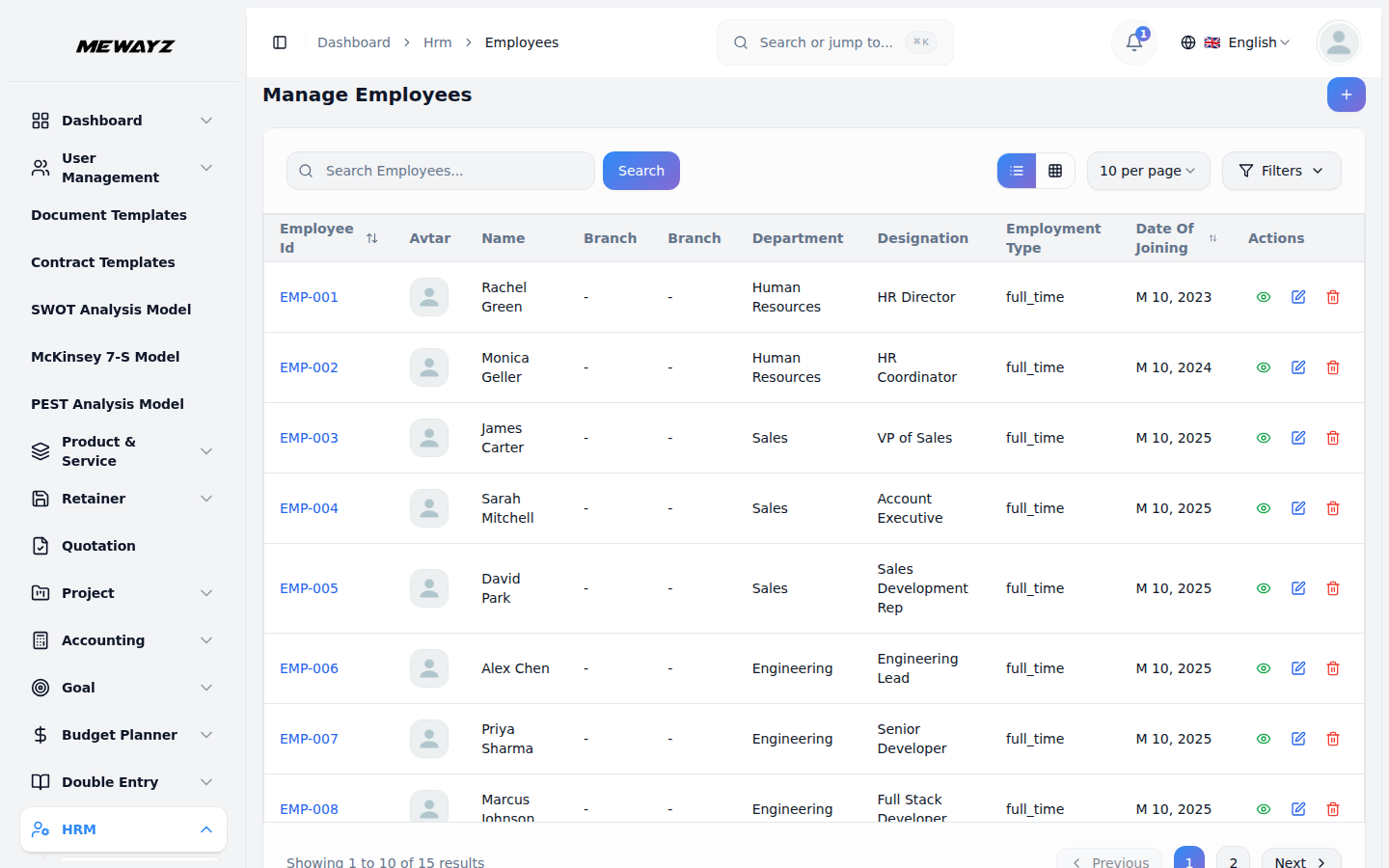 HR og teamledelse i Mewayz