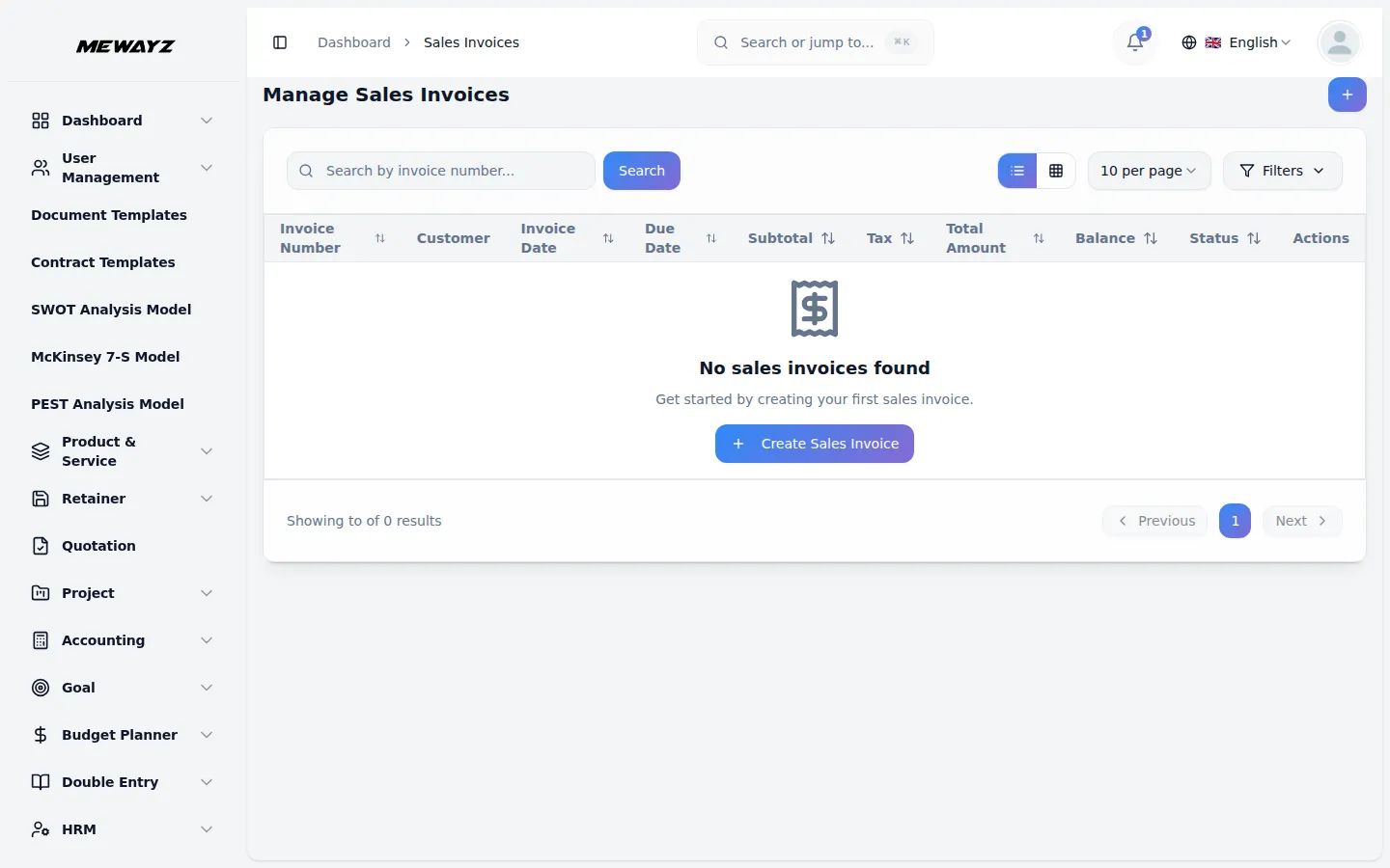 Mewayz invoicing — create and send professional invoices