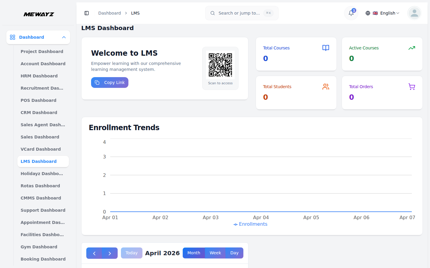 Mewayz: courses, public pages, messaging