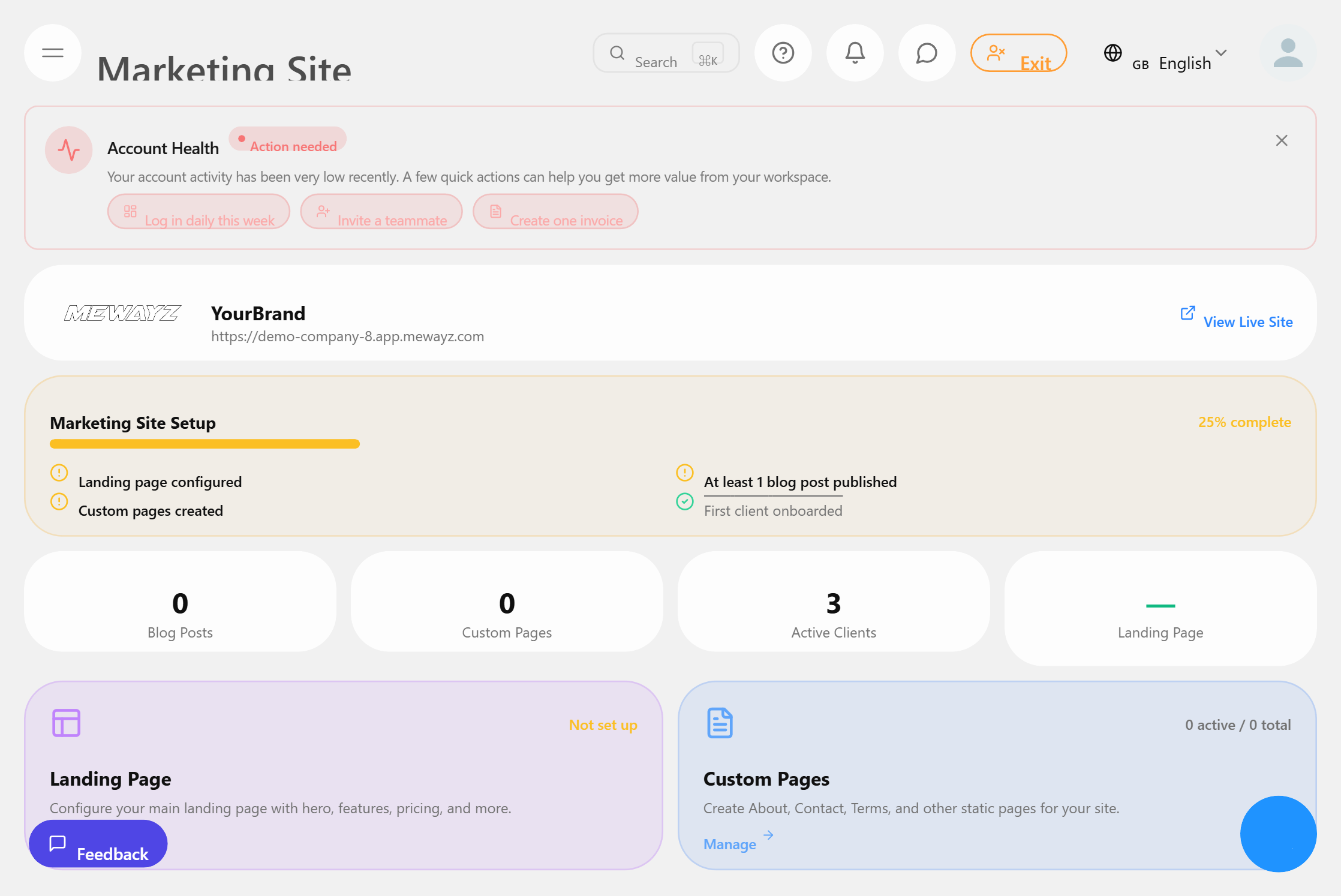 白标营销网站构建器