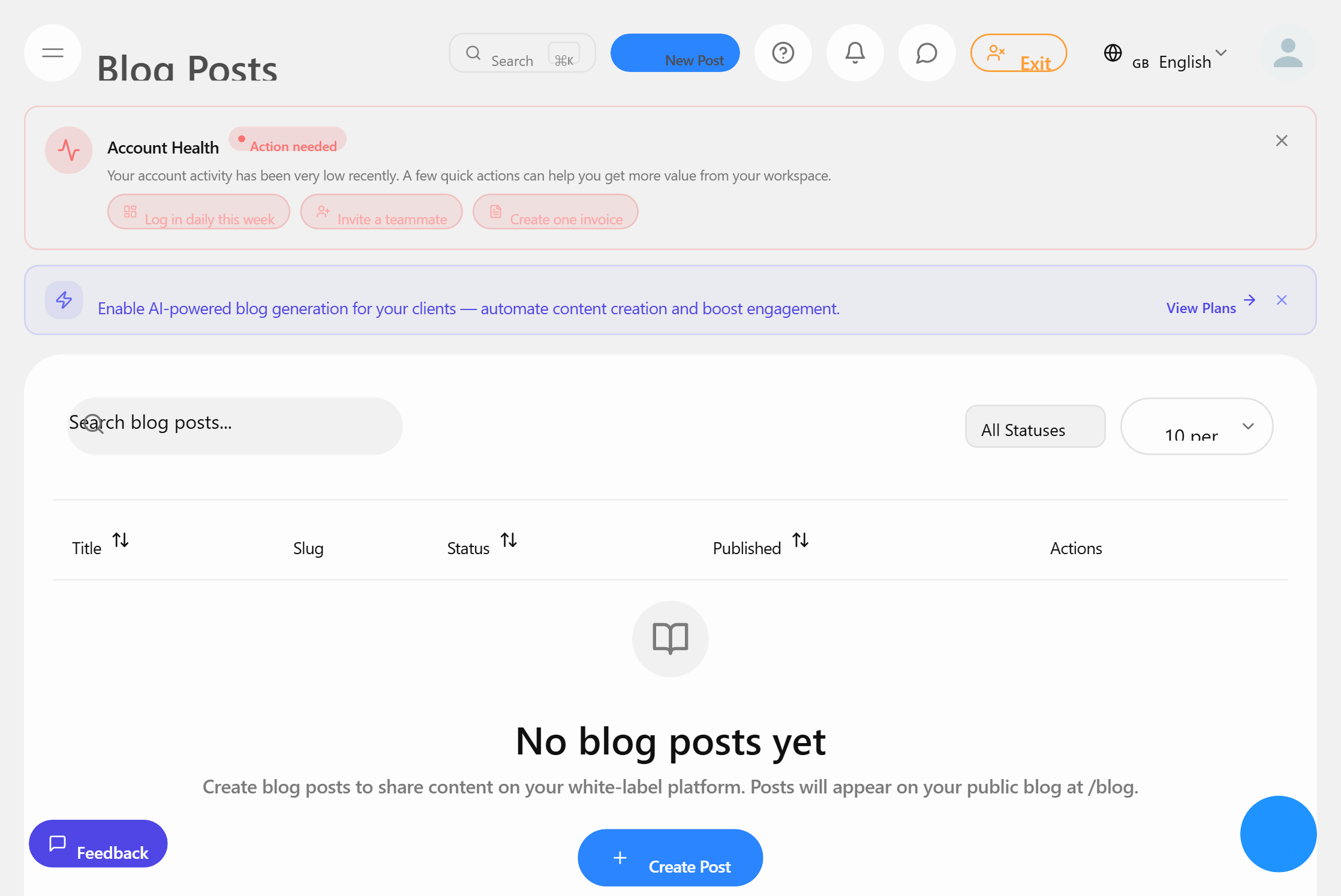 用于内容营销的白标博客内容管理系统
